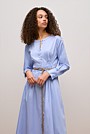 Cotton Sateen Belted Dress
