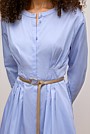Cotton Sateen Belted Dress