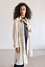 Cotton Blend Longline Anorak