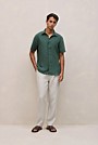 Linen End On End Short Sleeve Shirt