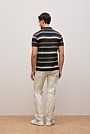 Colour Block Stripe Monogram Polo