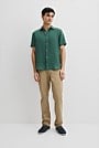 Organically Grown Linen Regular Fit Short Sleeve Shirt