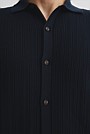 Cotton Short Sleeve Textured Knit Shirt