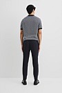 Cotton Short Sleeve Geometric Knit Shirt