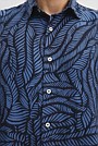 Short Sleeve Leaf Linen Shirt