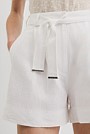 Organically Grown Linen Tuck Front Short