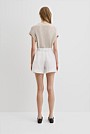 Organically Grown Linen Tuck Front Short
