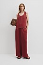 Cupro Scoop Neck Tank