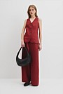 Linen A-Line Tailored Vest