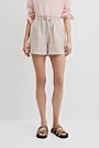 Organically Grown Linen Tie Detail Short