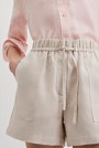Organically Grown Linen Tie Detail Short