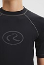 Teen Nylon Blend Short Sleeve Logo Rash Vest