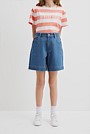 Hi Rise Denim Short