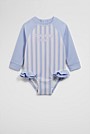 Stripe Frill Swimsuit