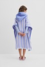 Cotton Stripe Logo Poncho