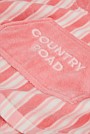 Cotton Stripe Logo Poncho