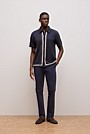 Cotton Silk Graphic Knit Shirt