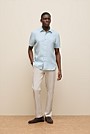 Linen End On End Short Sleeve Shirt