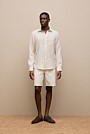 Regular Fit Linen Fine Stripe Shirt