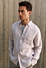 Regular Fit Linen End On End Shirt