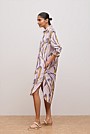 Shadow Leaf Relaxed Shirt Dress