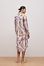 Shadow Leaf Relaxed Shirt Dress