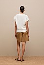 Mercerised Cotton Basketweave Knit Vest