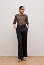Cotton Leopard Half Sleeve T-shirt