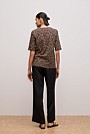 Cotton Leopard Half Sleeve T-shirt
