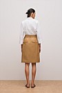Button Through Belted Skirt