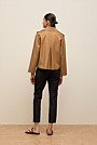 Cotton Twill Cropped Swing Trench