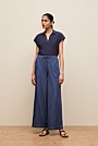 Linen Cotton Relaxed Cap Sleeve Polo