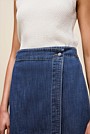 Soft Denim Wrap Skirt