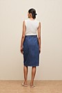 Soft Denim Wrap Skirt