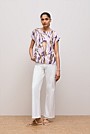 Shadow Leaf Woven Twill T-shirt