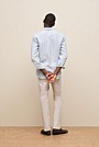 Regular Fit Candy Stripe Linen Long Sleeve Shirt
