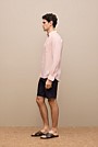 Stretch Cotton Dobby Longline Short