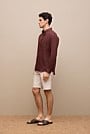 Regular Fit Linen Classic Long Sleeve Shirt