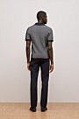 Texture Knit Collared Short Sleeve Polo