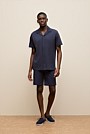 Basketweave Cotton Camp Shirt