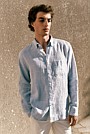 Regular Fit Linen Glen Check Shirt