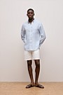Regular Fit Linen Glen Check Shirt