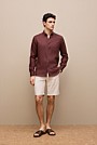 Stretch Cotton Dobby Longline Short