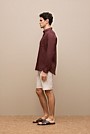 Stretch Cotton Dobby Longline Short