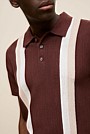 Cotton Linen Graphic Knit Polo