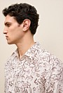 Regular Fit Floral Linen Long Sleeve Shirt