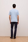 Cotton Linen Collared Knit Polo