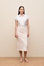 Longline Denim Skirt