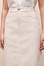 Longline Denim Skirt