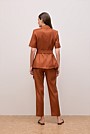 Stretch Linen Short Sleeve Blazer